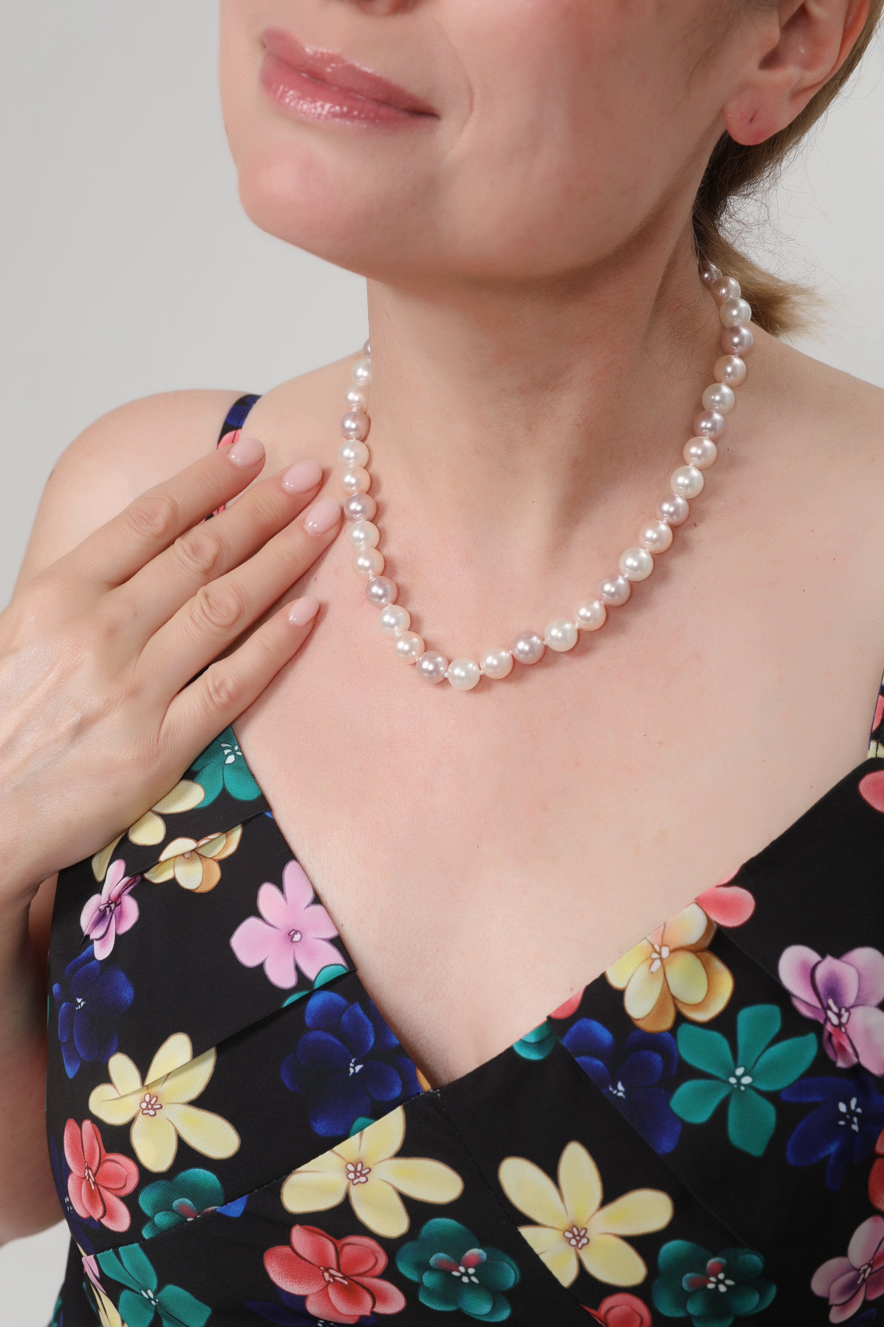 Coloured Pearl Necklace