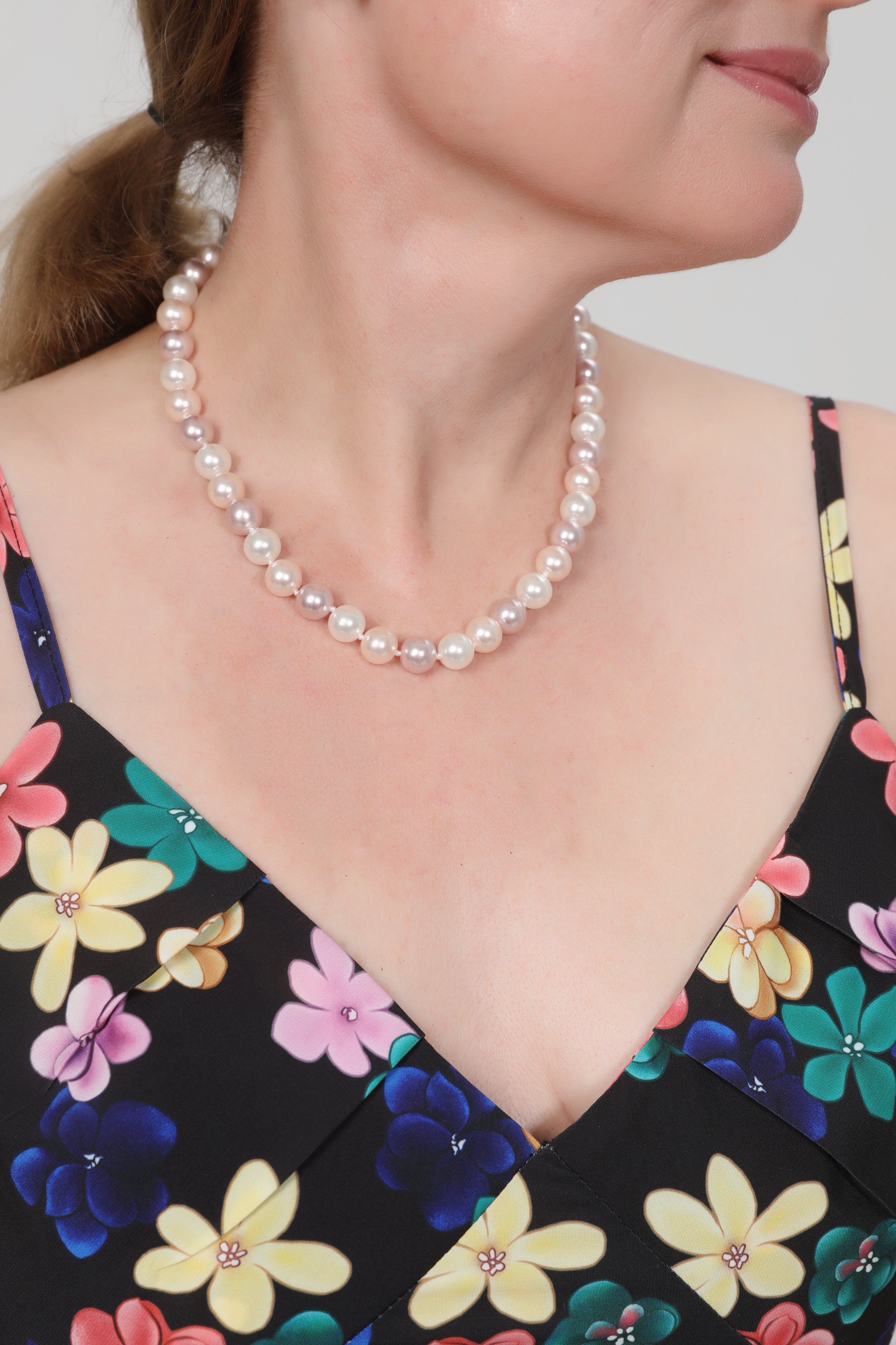 Coloured Pearl Necklace