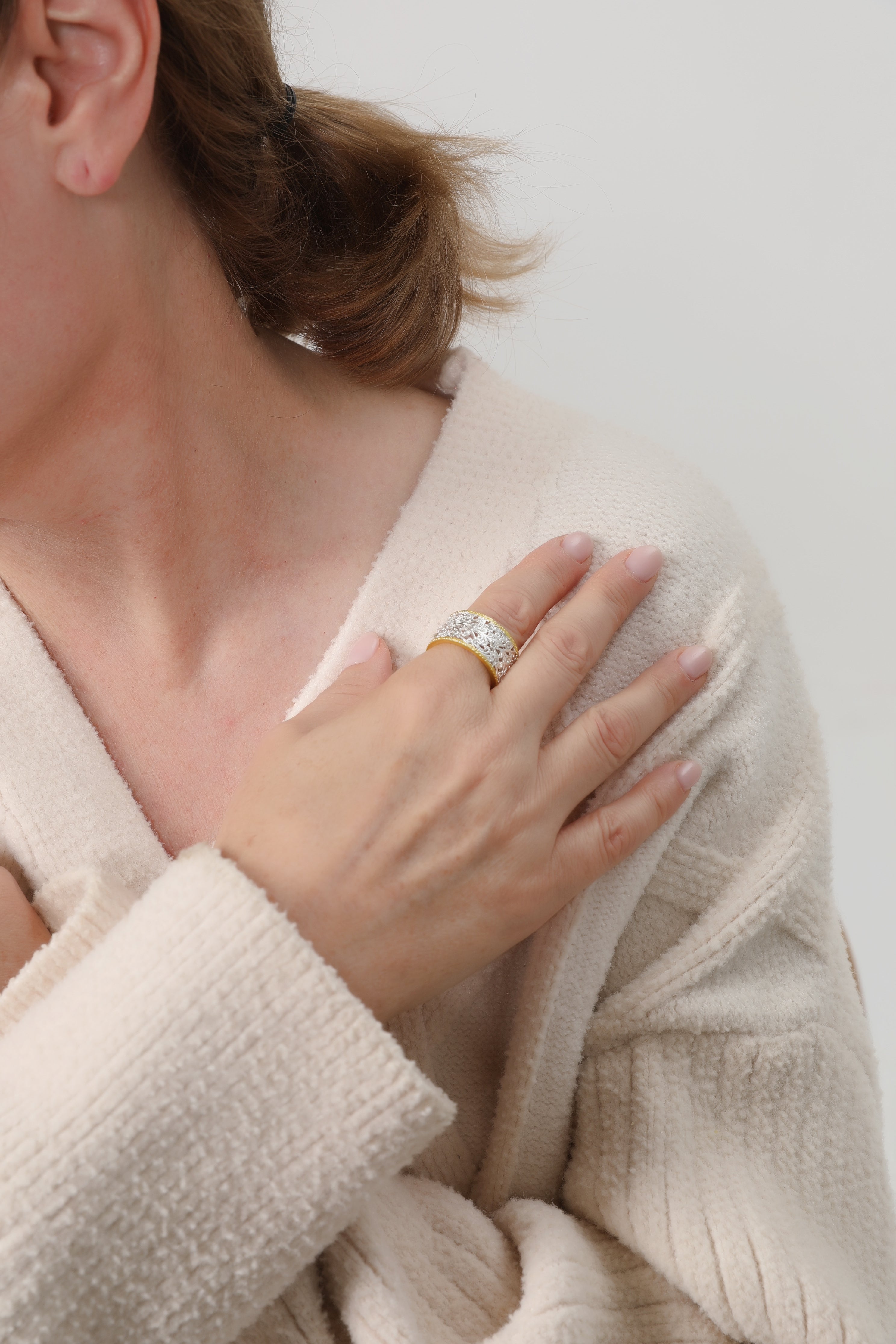 Vintage Zirconia Ivy Ring