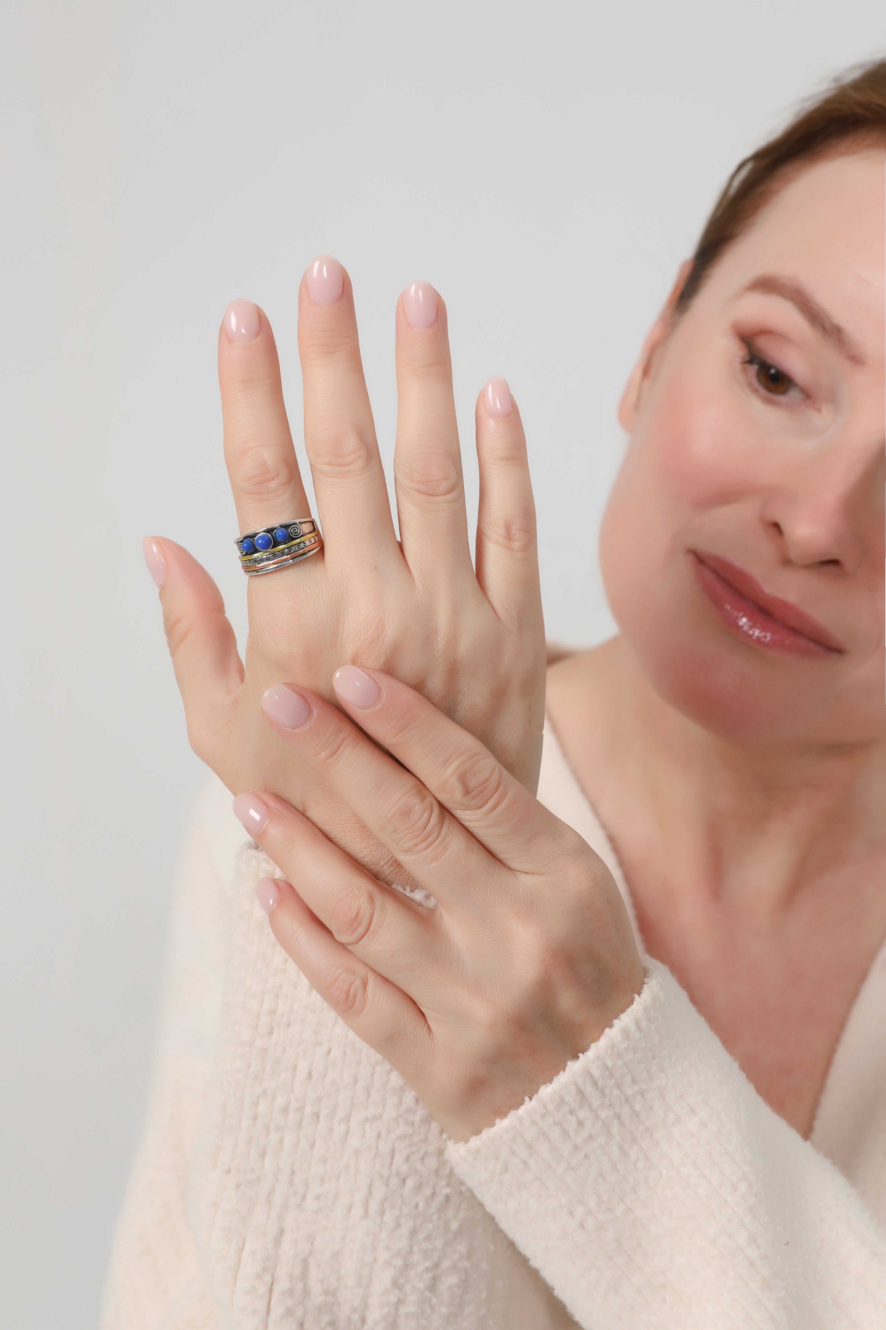 Bohemian Sapphire Meditation Ring