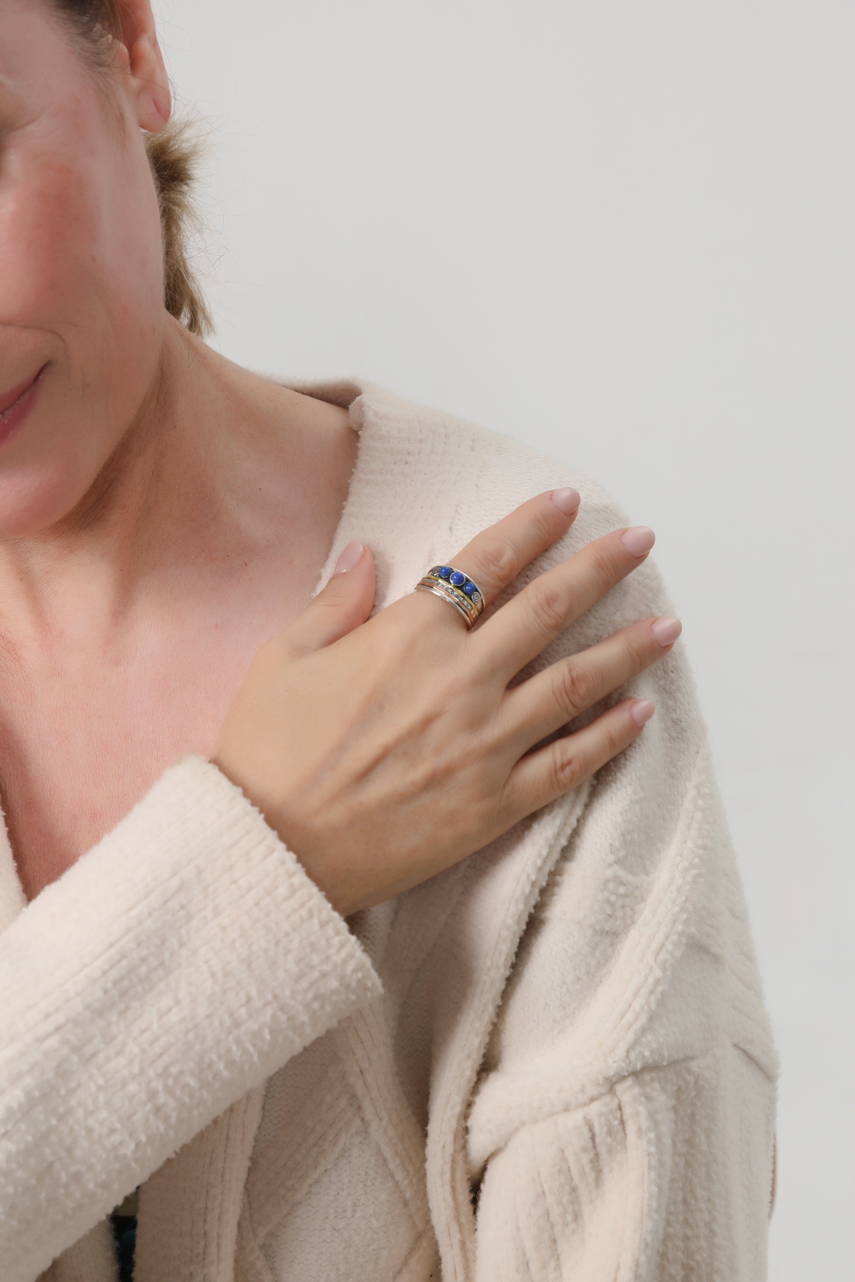 Bohemian Sapphire Meditation Ring