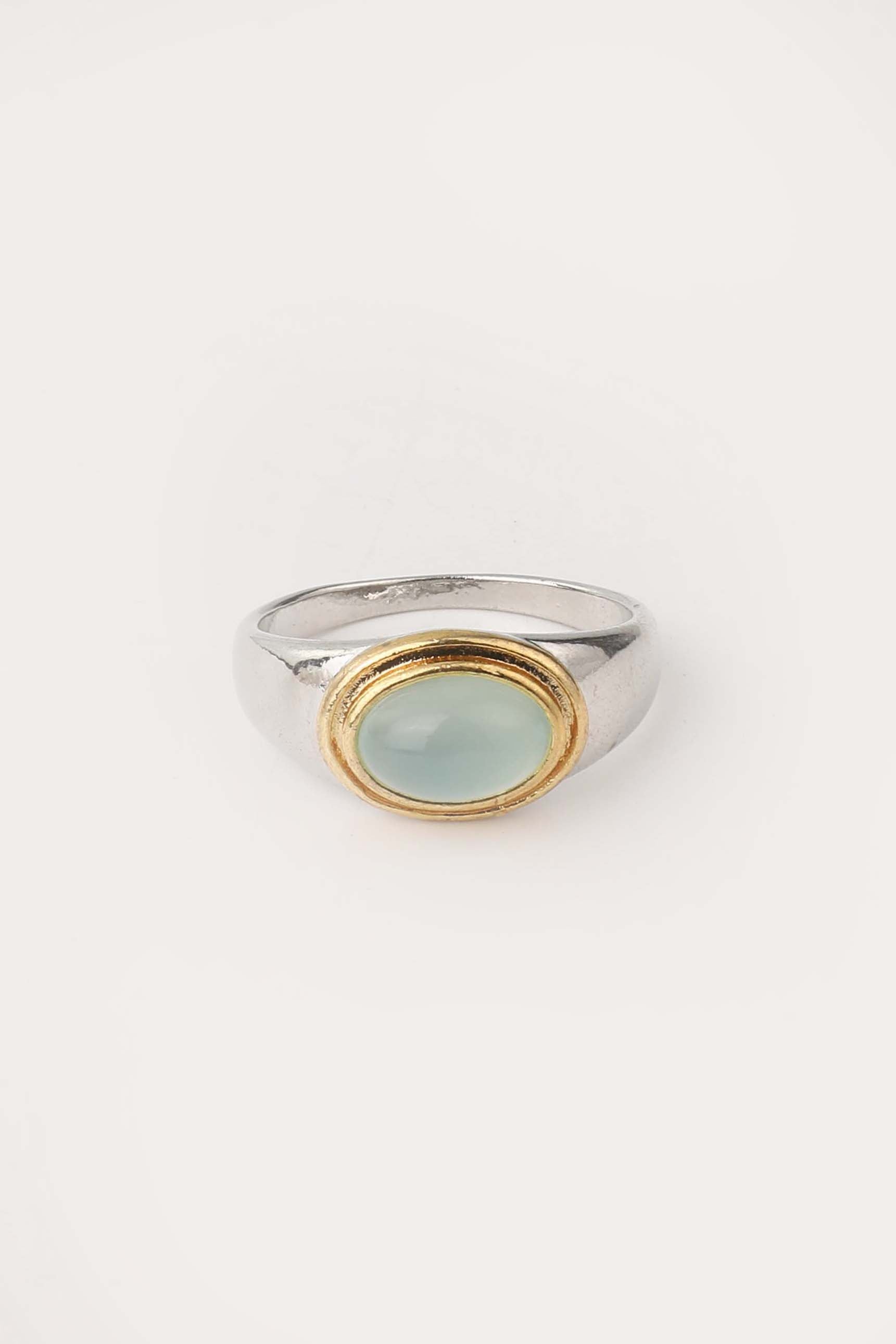 Vintage Green Moonstone Ring