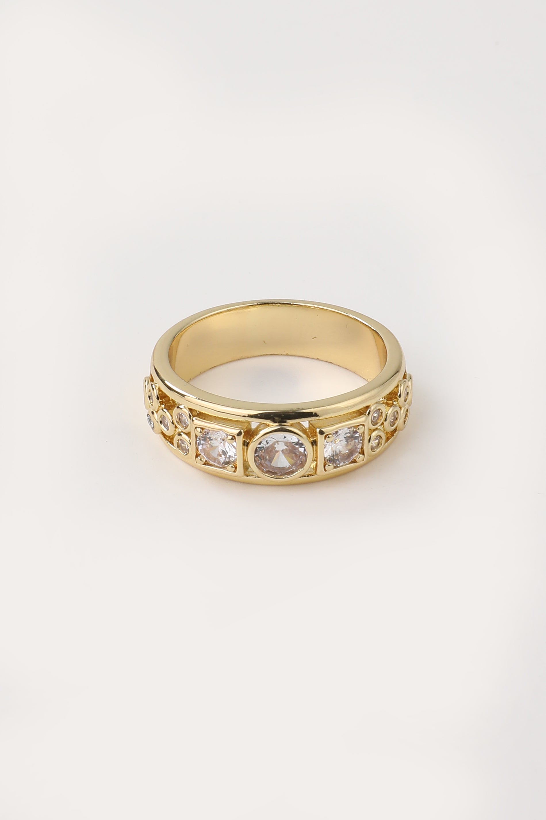 Vintage Gold Zirconia Ring