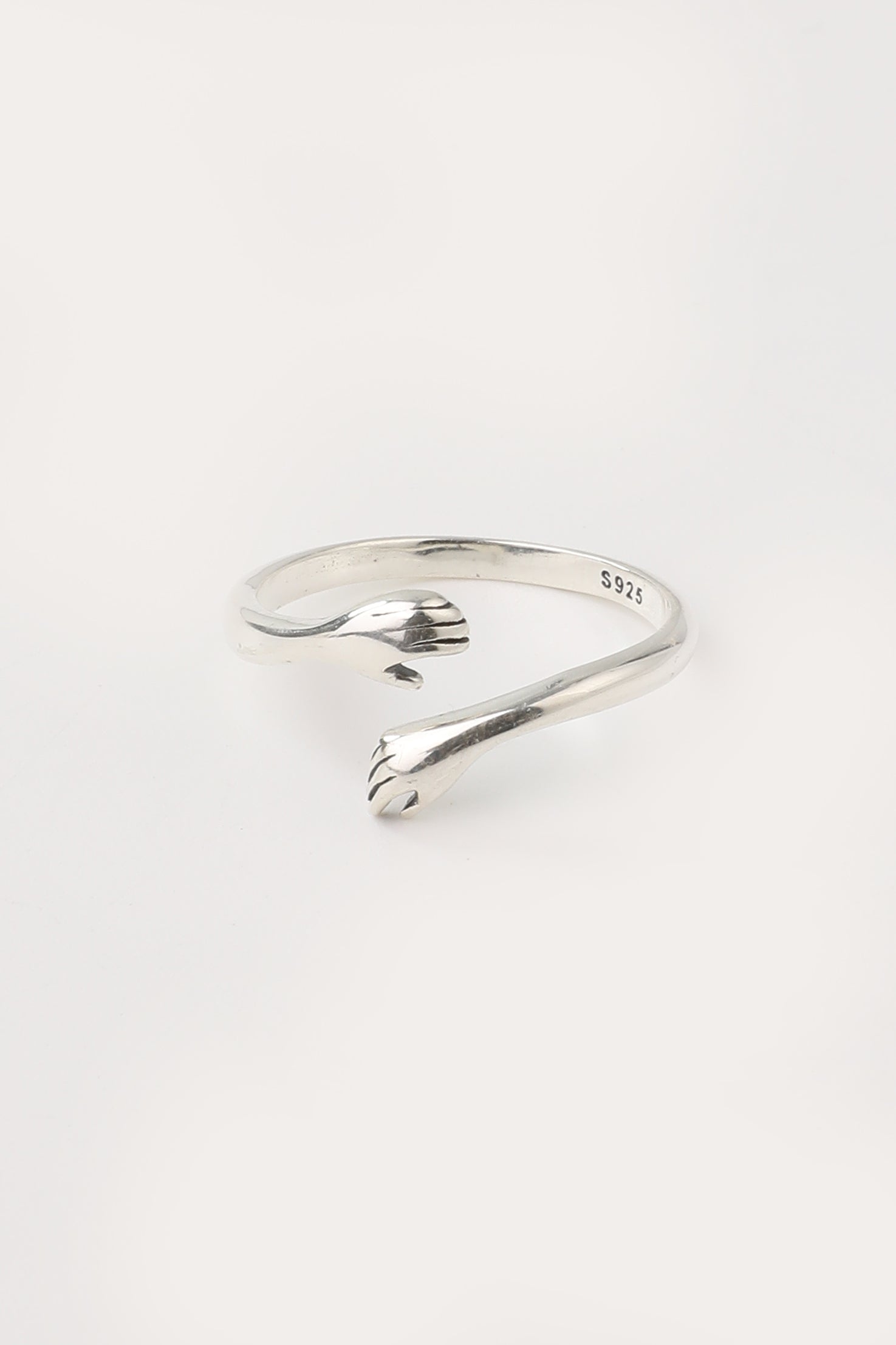 Silver Adjustable Hug Ring