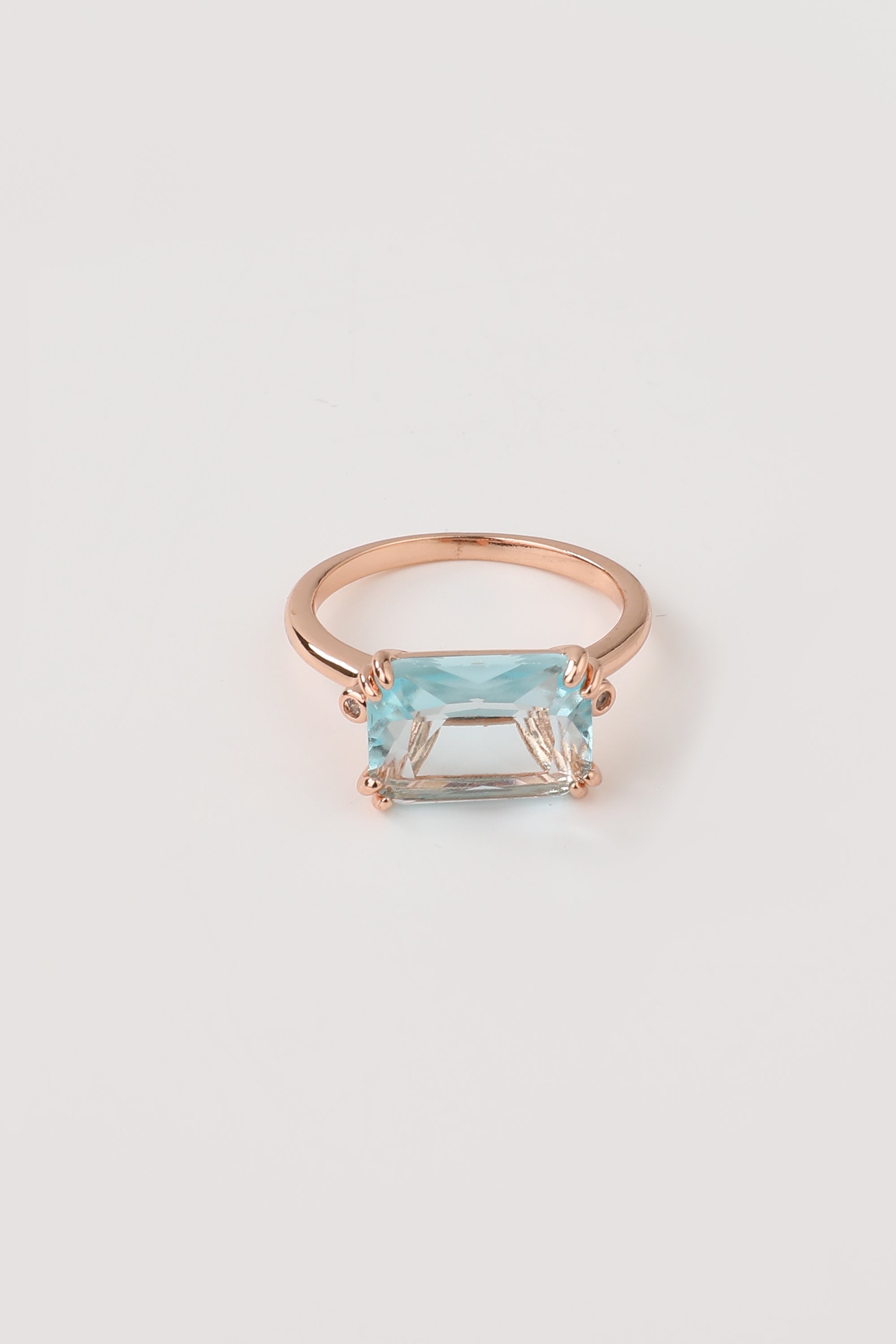 Vintage Blue Zirconia Ring