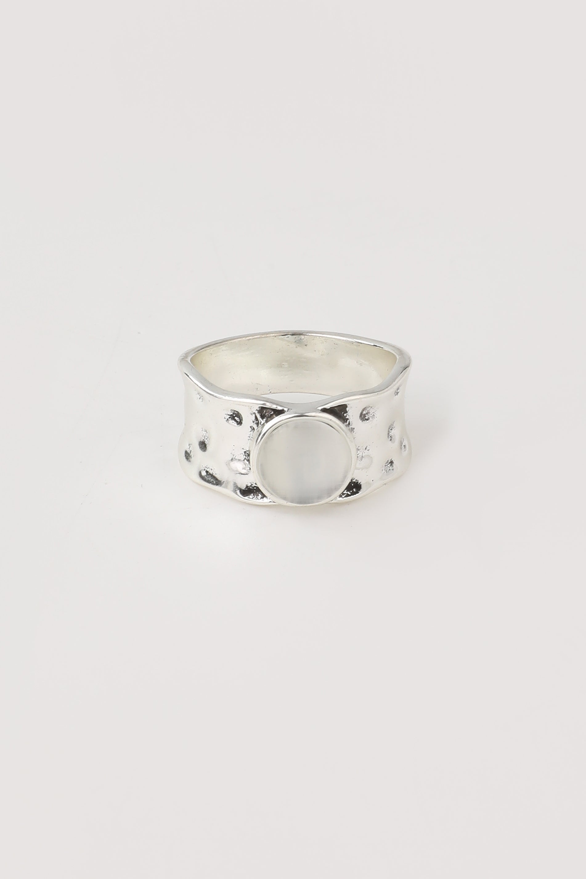 Silver Moonstone Ring