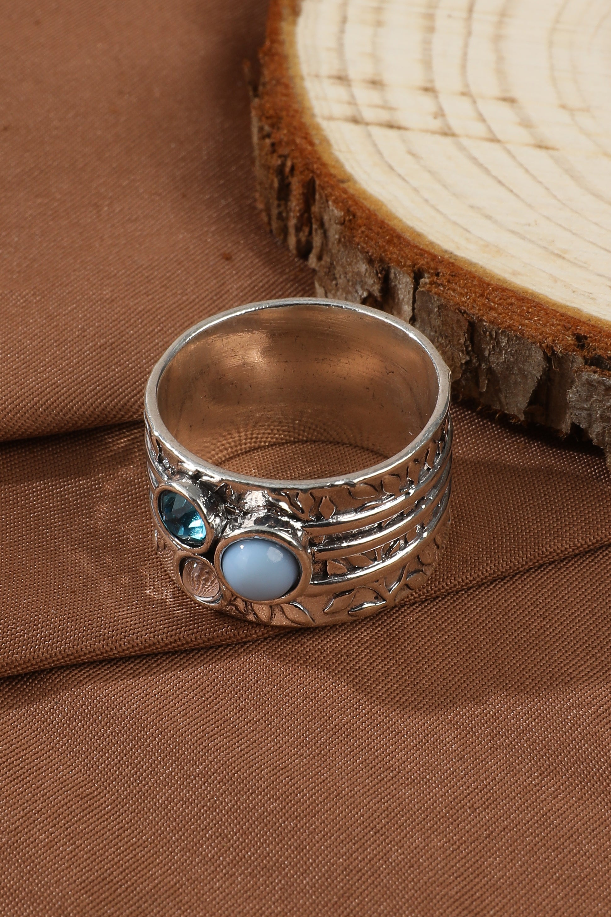 Vintage Natural Blue Stone Ring