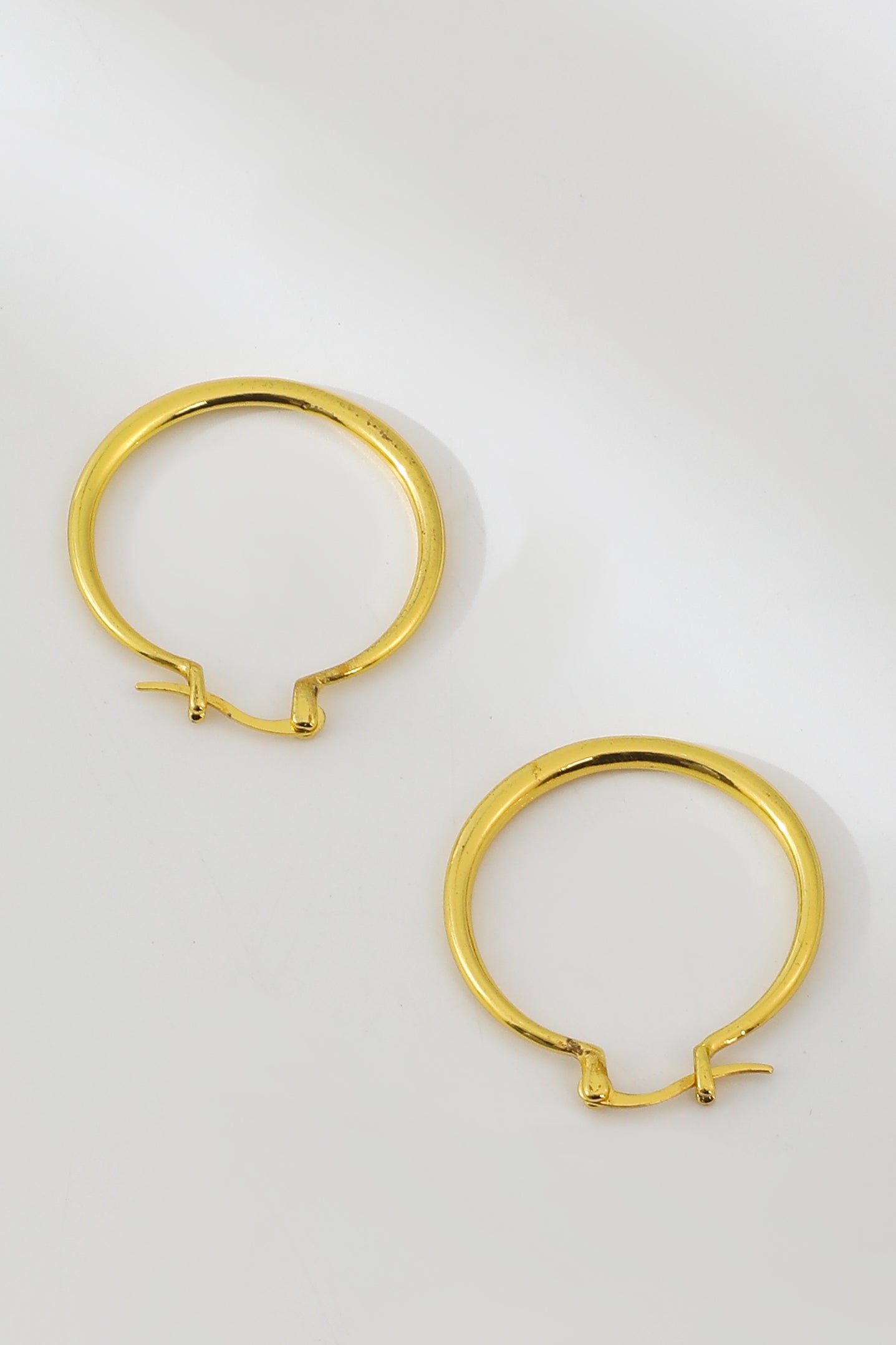 Large Hoop Earrings in Gold