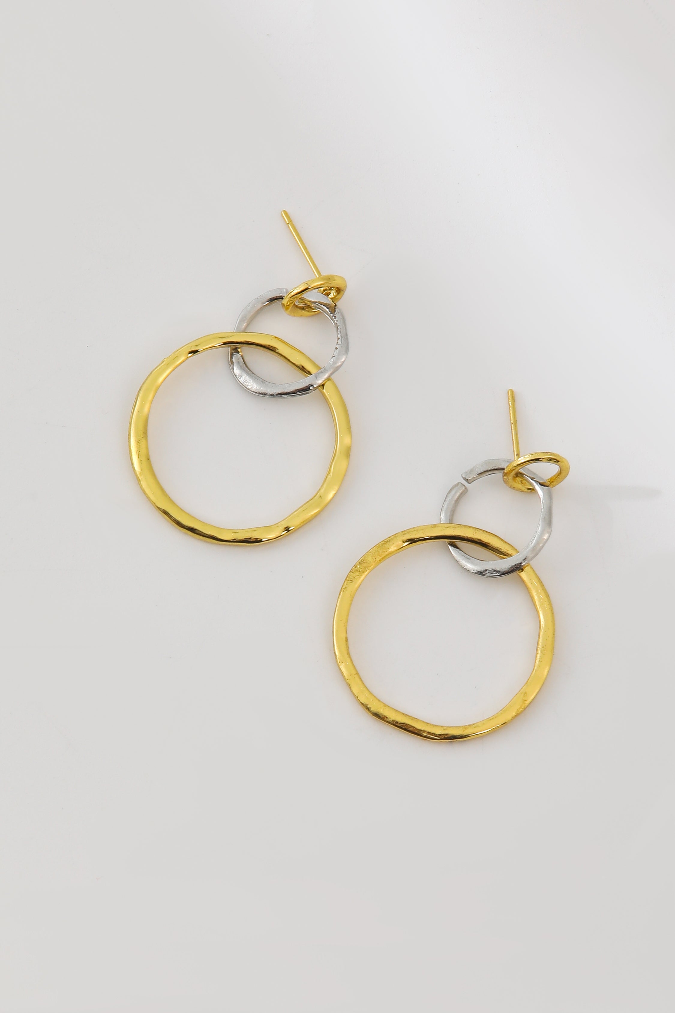 Vintage Gold & Silver Hoop Earrings