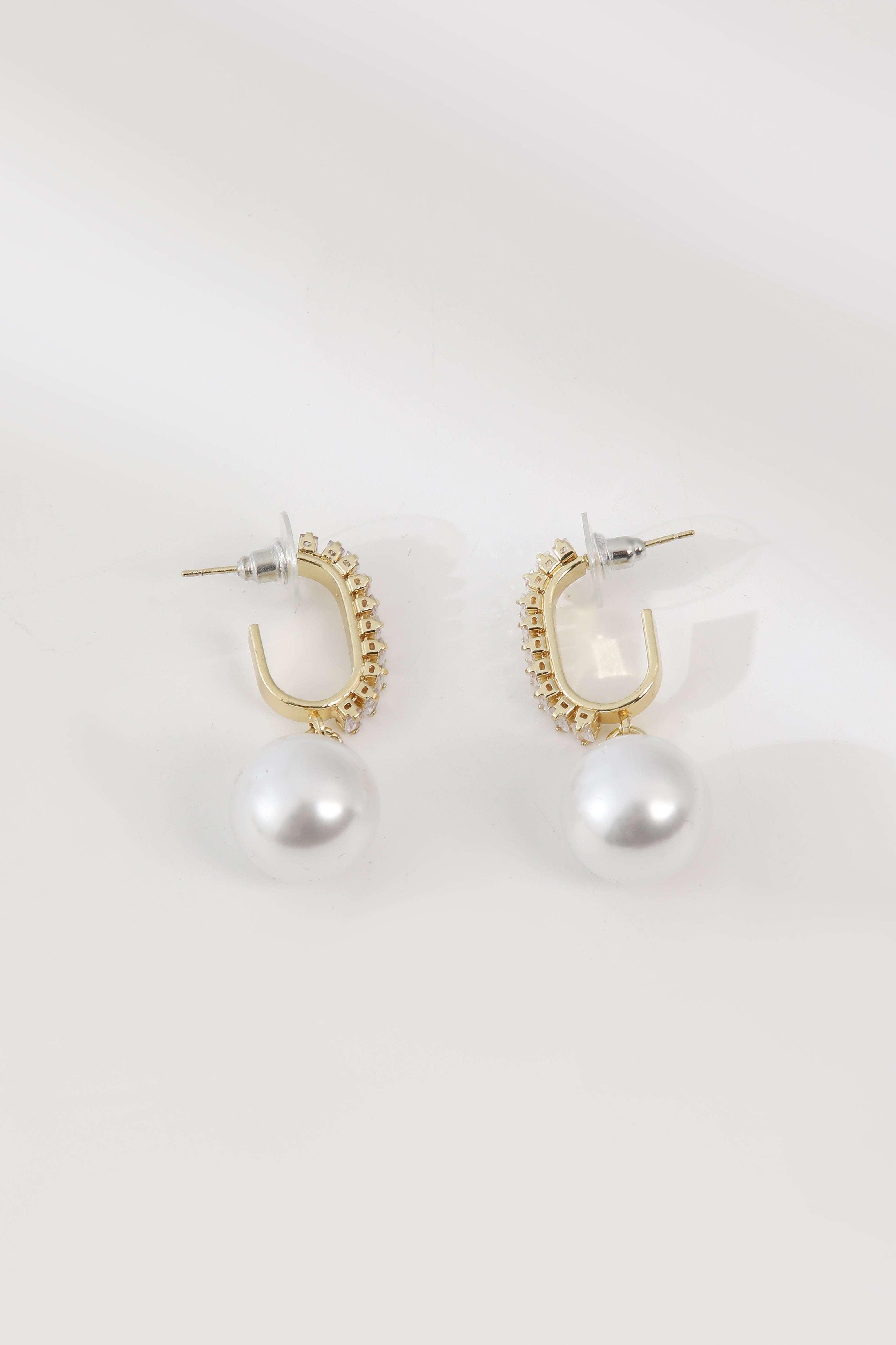 Luxury Pearl and Zirconia Earrings