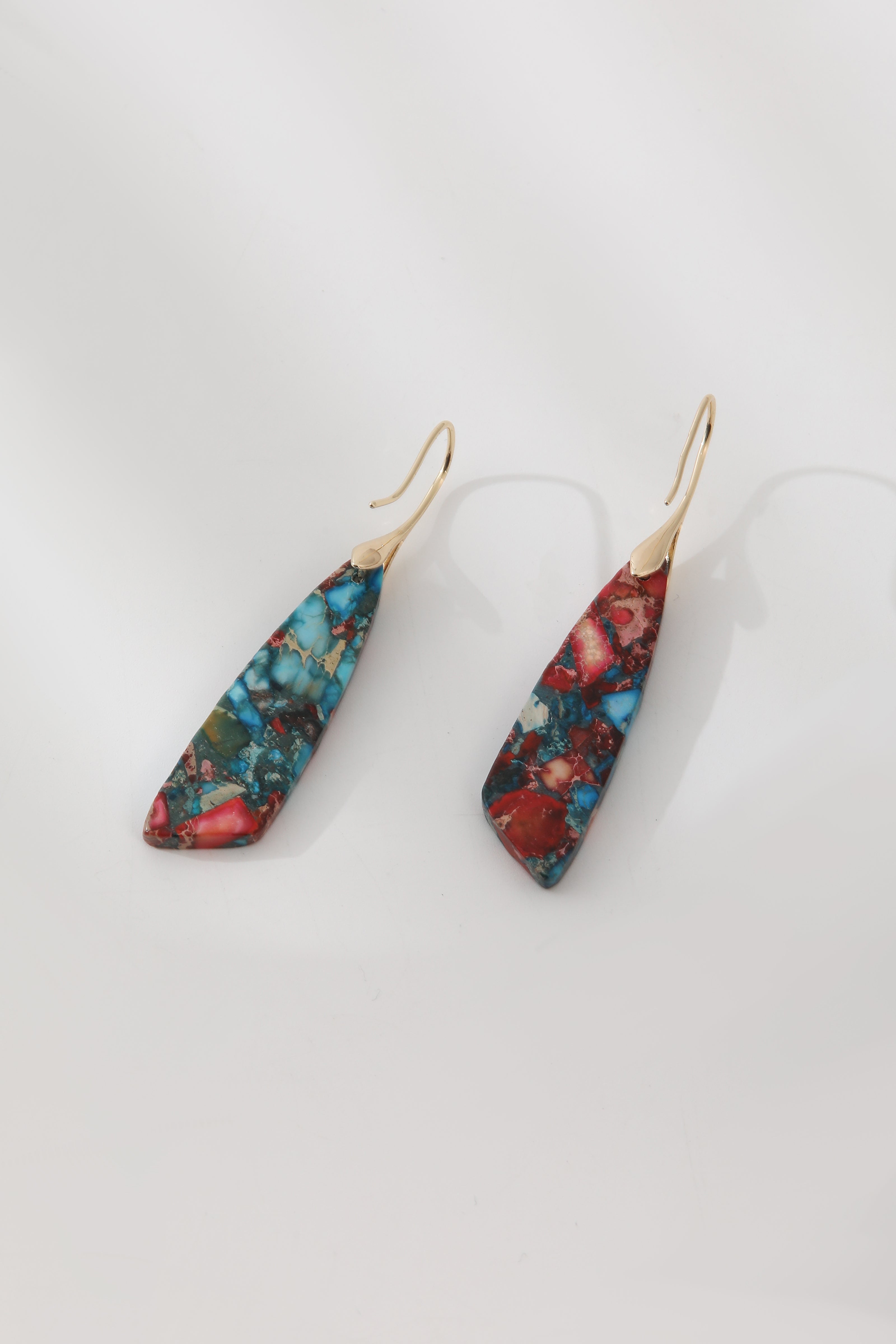 Vintage Colorful Stone Earrings