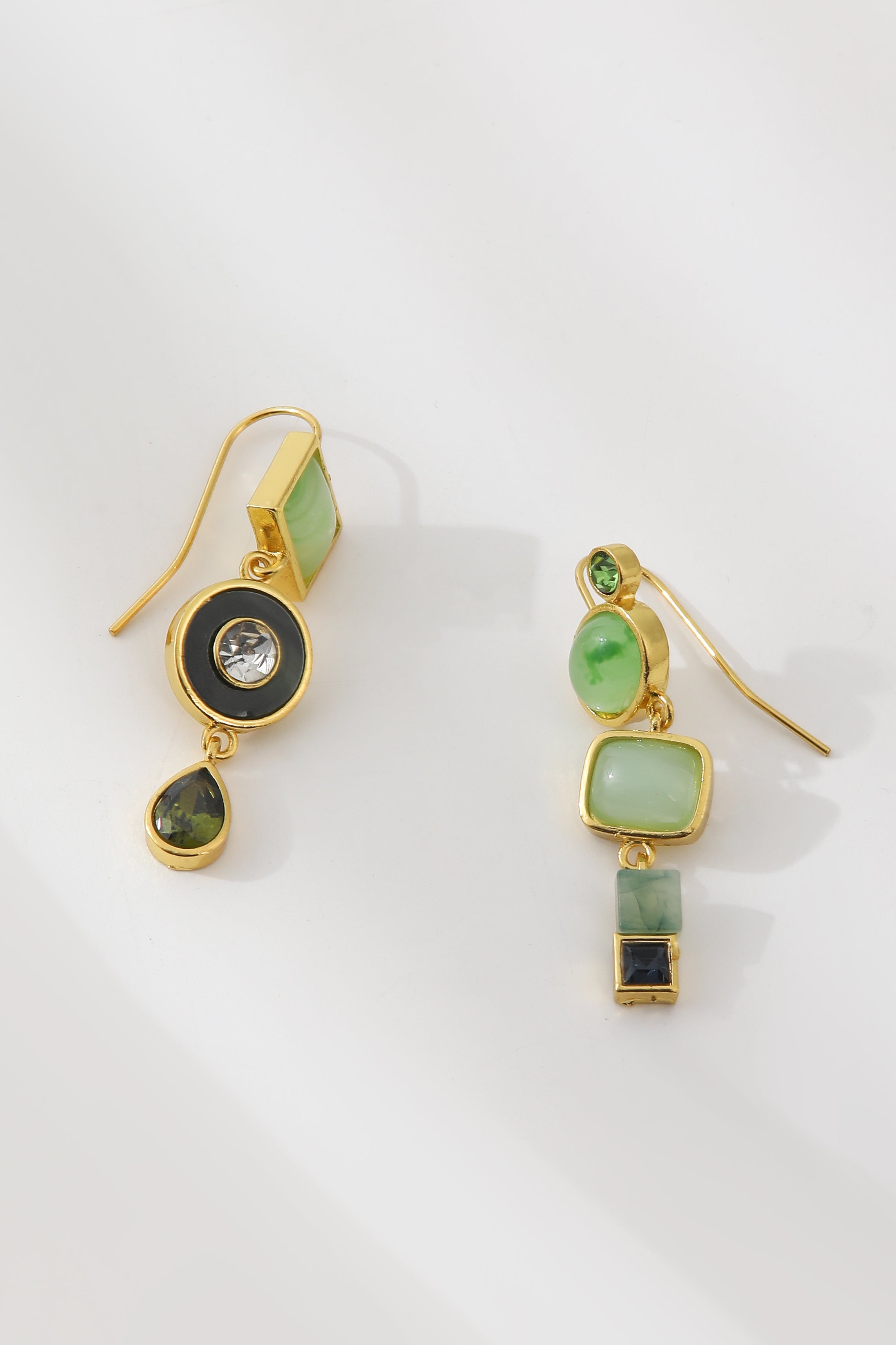 Vintage Green Dangling Earrings