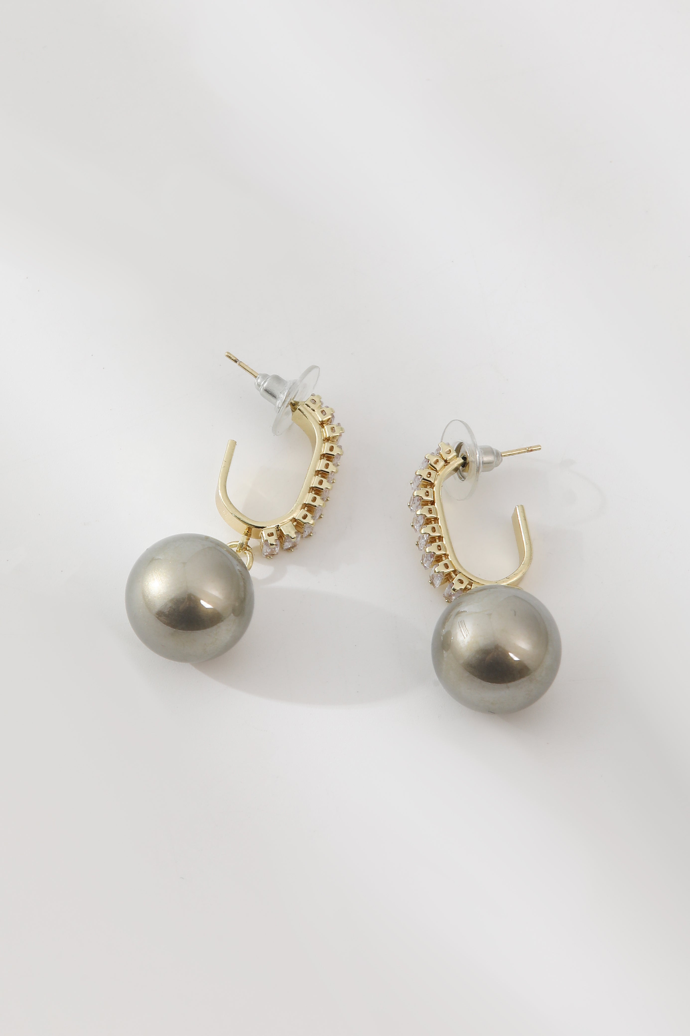 Luxury Pearl and Zirconia Earrings